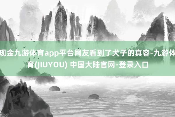 现金九游体育app平台网友看到了犬子的真容-九游体育(JIUYOU) 中国大陆官网-登录入口